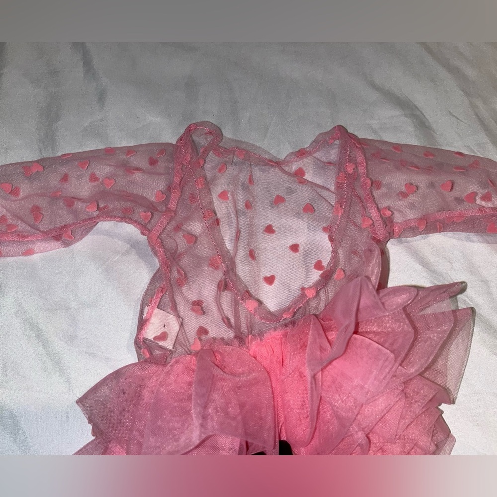 Newborn Photography Props - Baby Polka Dot Lace Bodysuit & Bow Headband Set - Picture 7 of 9